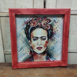 Quadro Frida Kahlo Kiss II